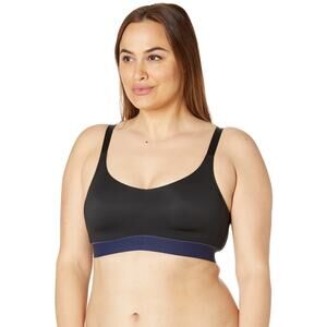 Natori Define Athleisure Lounge Bra Black Navy NWT 36DD Lingerie Clasp Back